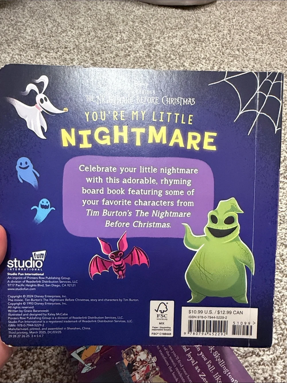 Disney The Nightmare Before Christmas Kids' 3 Piece Book Set